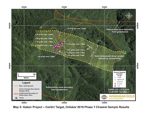 Map 5 - Coritiri Target - Gaban Gold Project